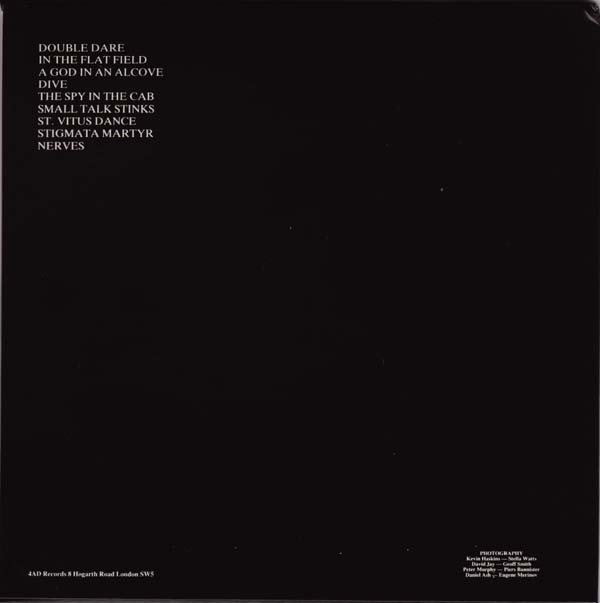 back cover, Bauhaus - In The Flat Field (+9)